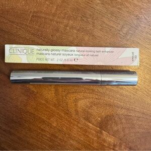 Clinique Naturally Glossy Mascara 01 JET BLACK 0.2oz/5.6ml Full NIB Discontinued